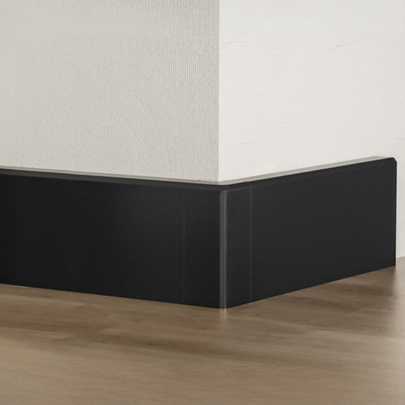 Aluminum Baseboard Skirting Kickboard, Mint Green Finishes Available Worldwide, Customizable