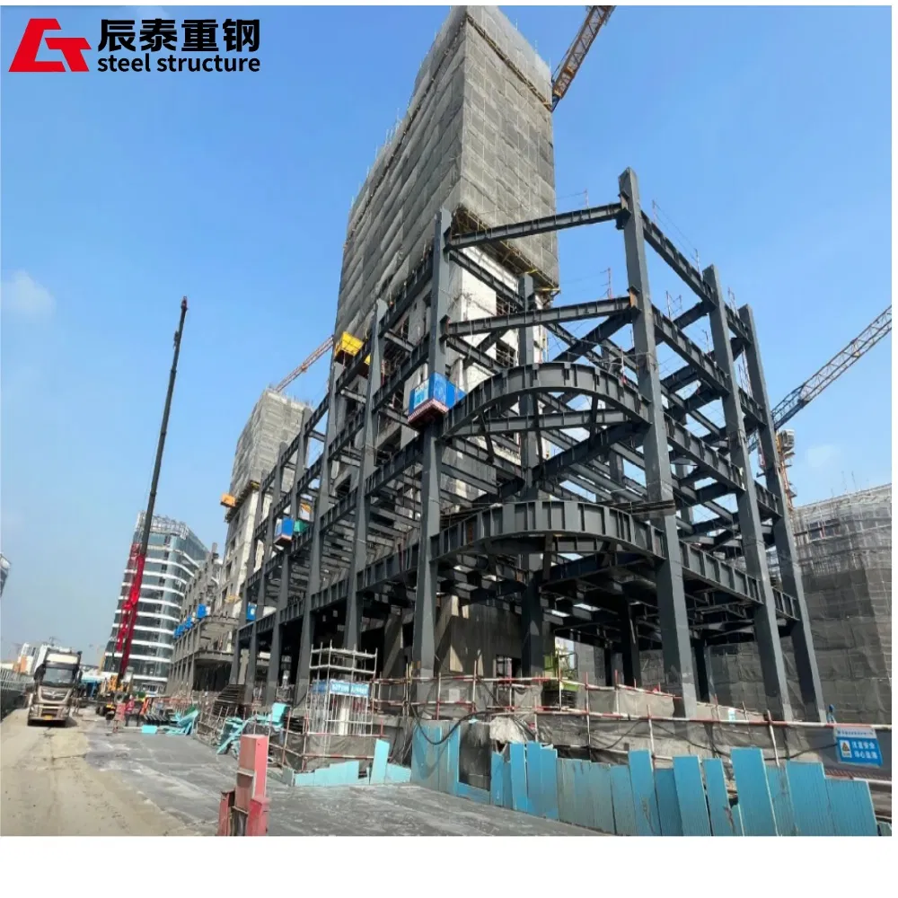 China Supplier Welded Hot Rolled Metal Steel Structure High-Rise Commercial Office Structure Building
