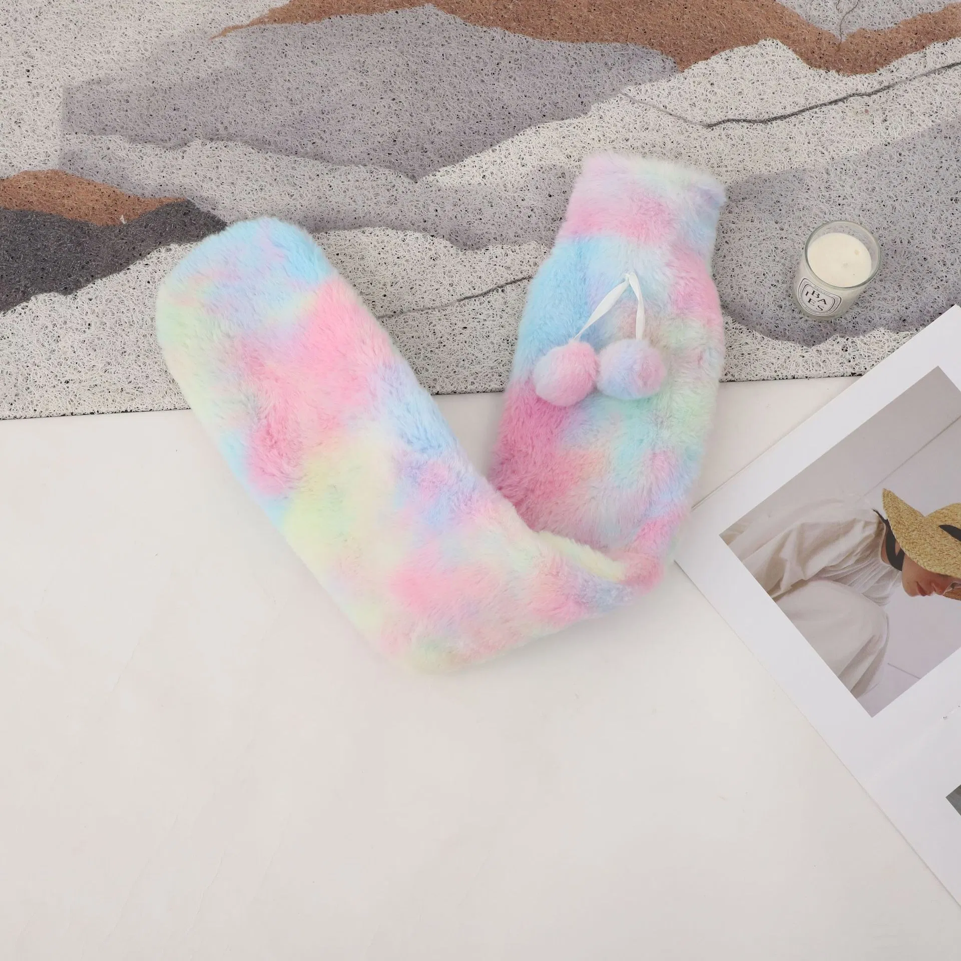 Warm Bag Durable Long Rubber Hot Water Bottle with Cover
