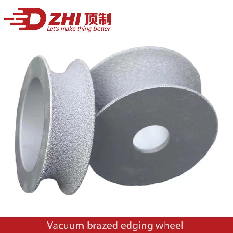 Vacuum Brazed Half-Round Edge Diamond Grinding Wheel for Marble Granite Quartz Porcelain Ceramic Abrasive Cutting Polishing Wheel Diamond Router Bit