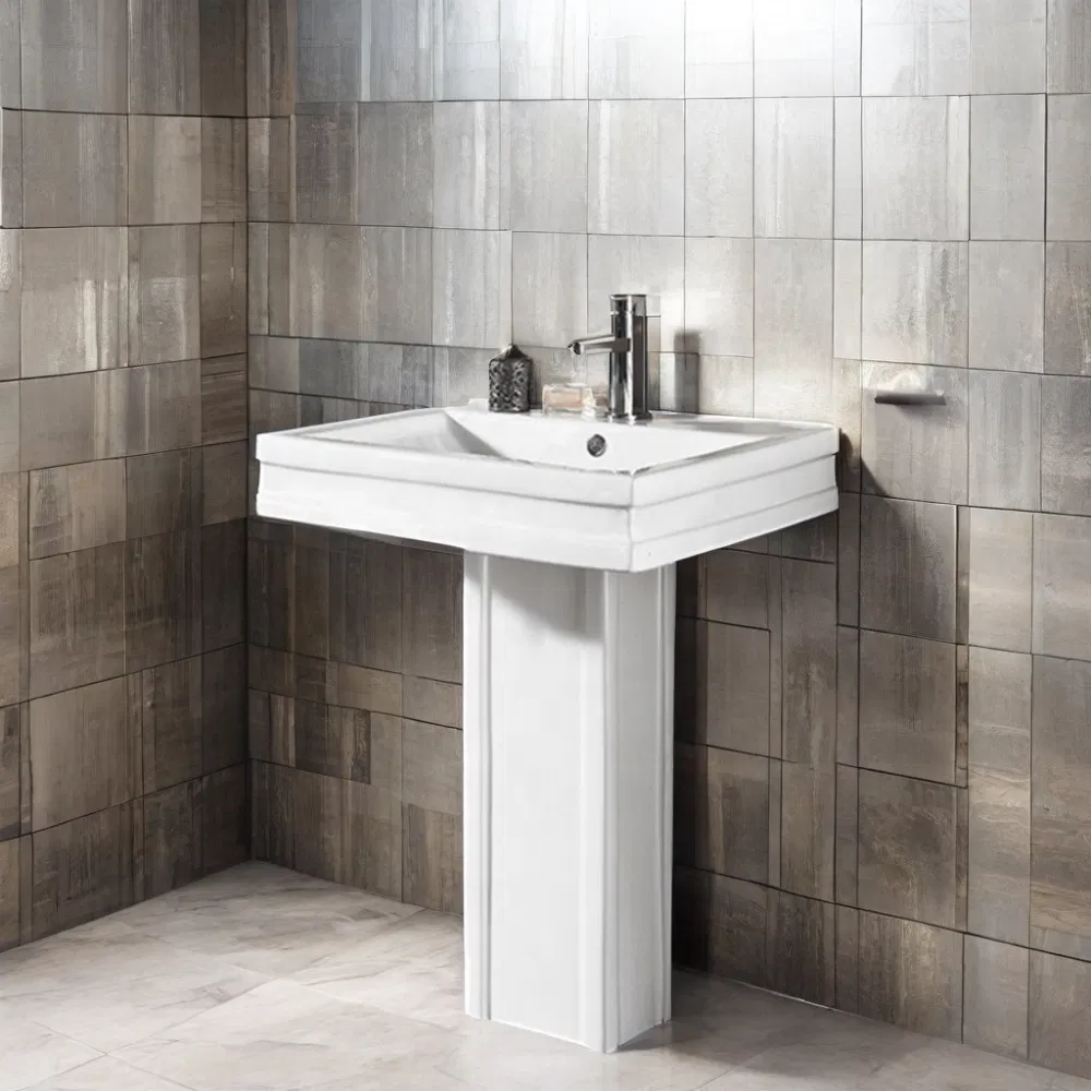 Wholesale Rectangular Pedestal Wash Basin