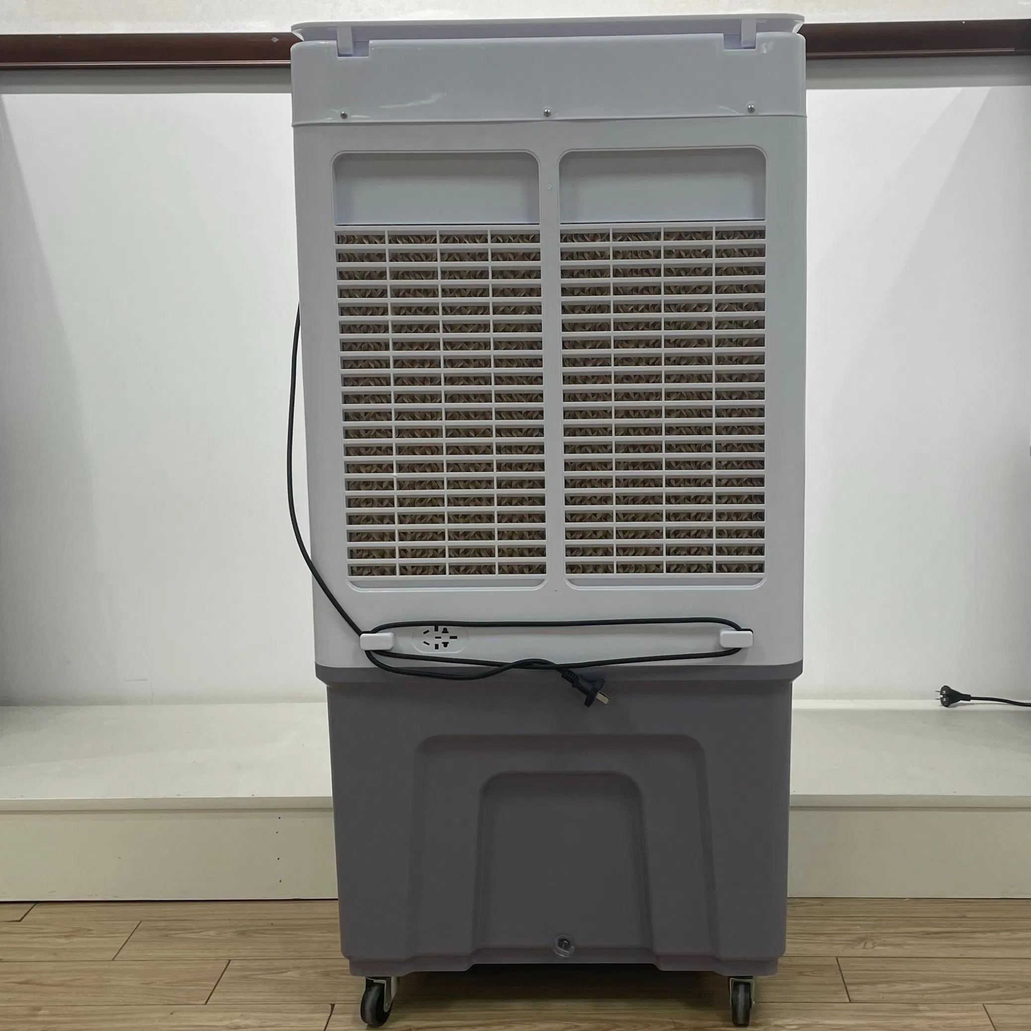 Air Cooler Fan Household Electric Air Cooler with Glass Top Cover