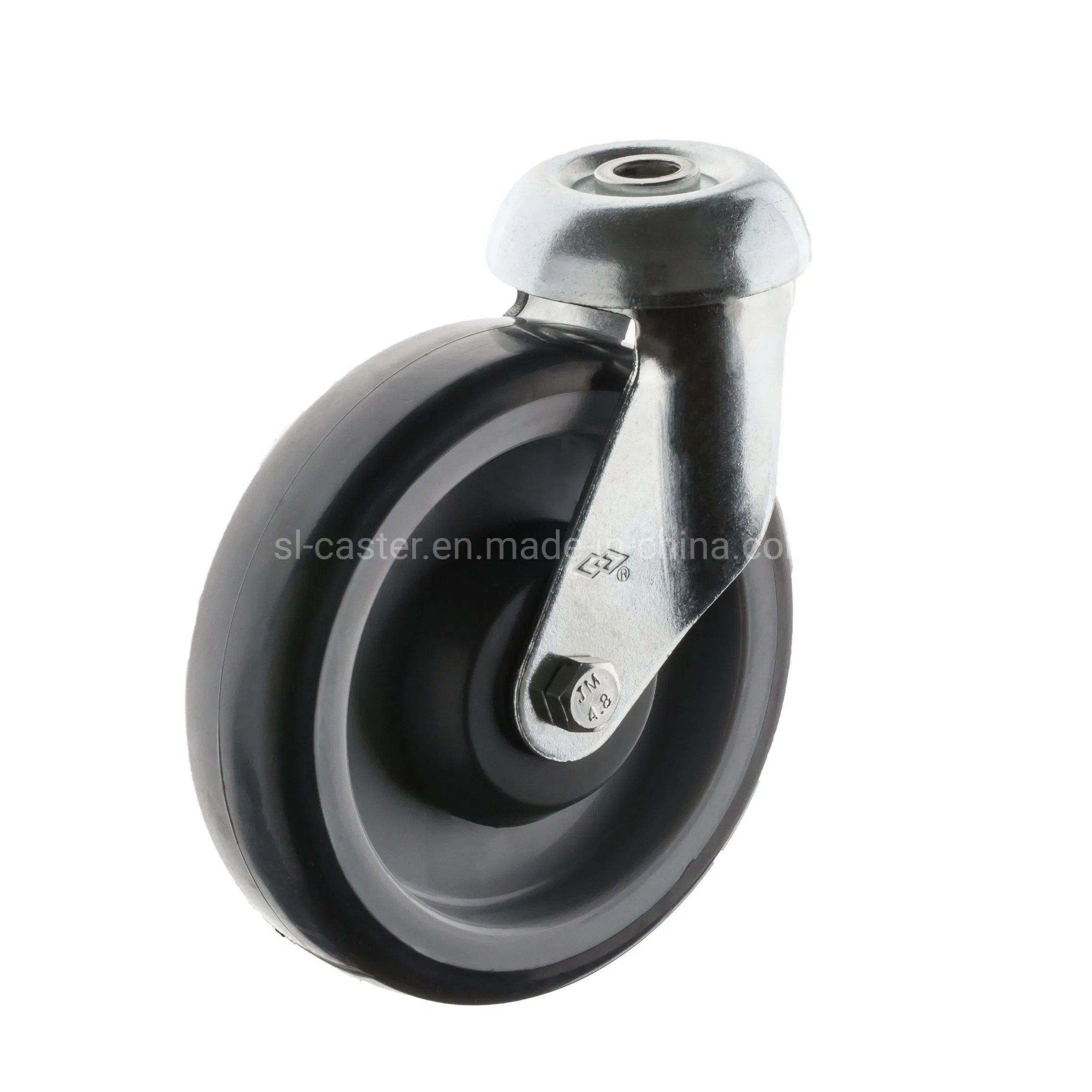 125mm European Type Castor Wheel for Trolley TPE Wheel with PP Center