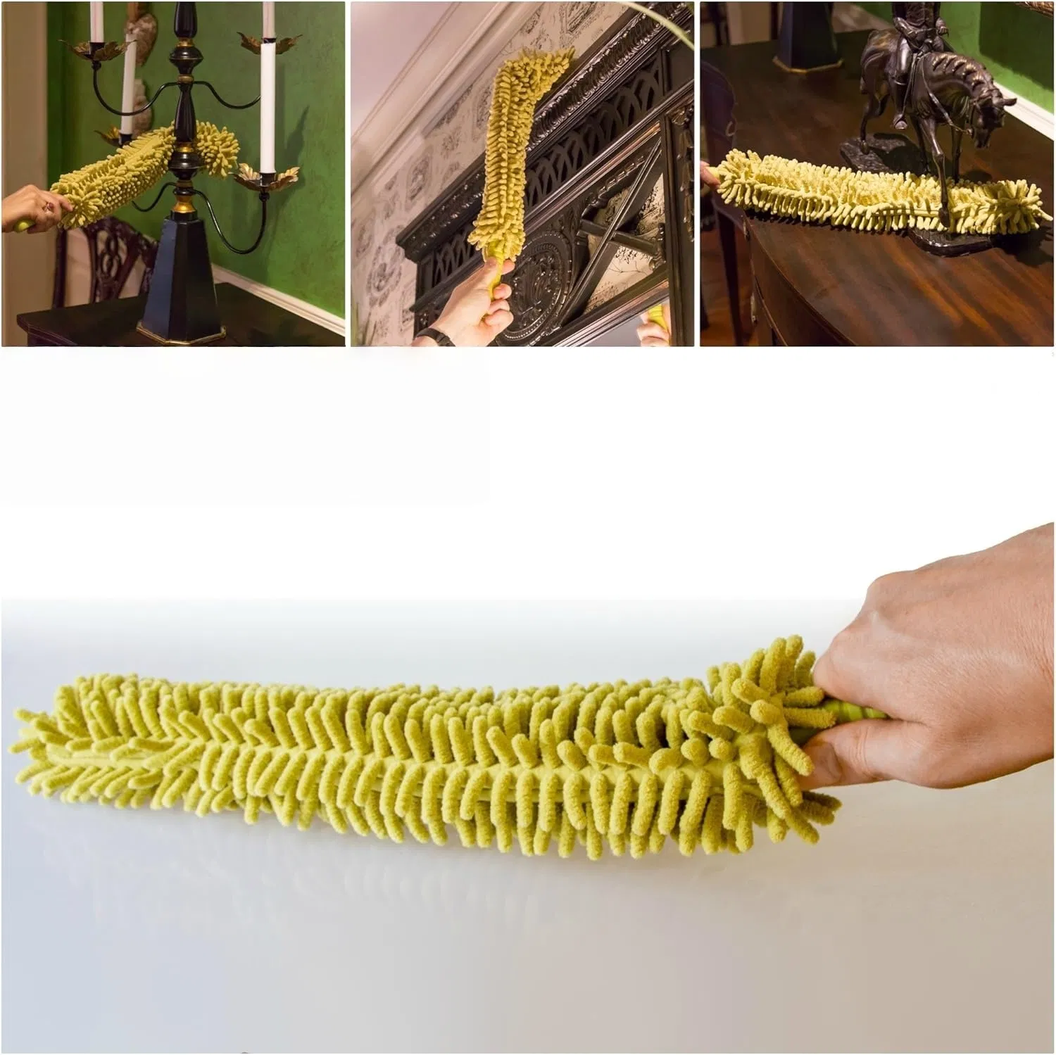 Telescoping Pole Attachment Extension Pole for Cleaning, Feather Duster, Window Washing Kit, Paint Roller, Window Squeegee High Reach Extendable Kit