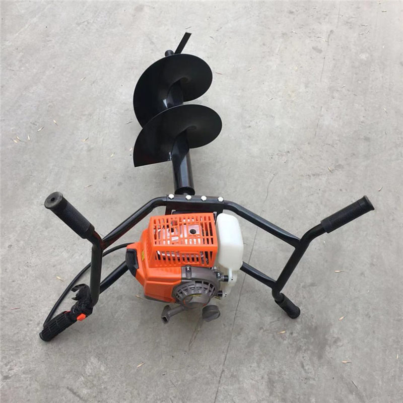 Factory Price Double Portable Gasoline Trenchers Drillers Planting Drillers