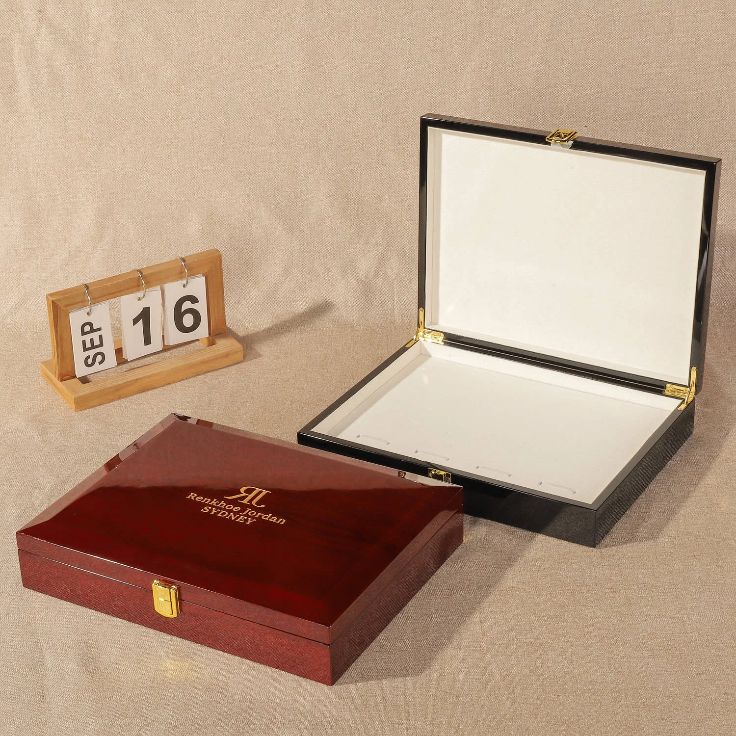 High-End Wooden Gift Luxury Storage Box Lacquered Wood Wooden Jewelry Gift Box Cufflinks Box