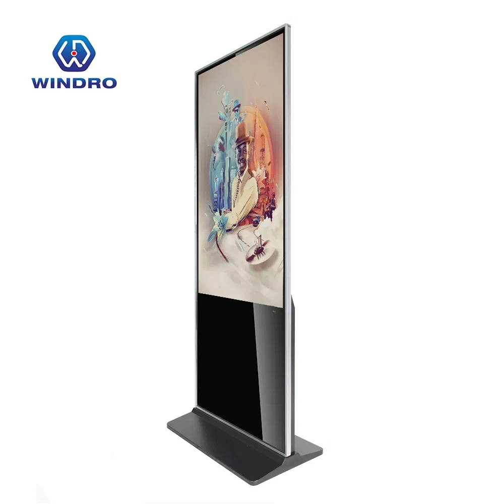 Indoor LCD Touch Screen Advertising Digital Signage Floor Stand Touch Display Android 11 Advertising Display