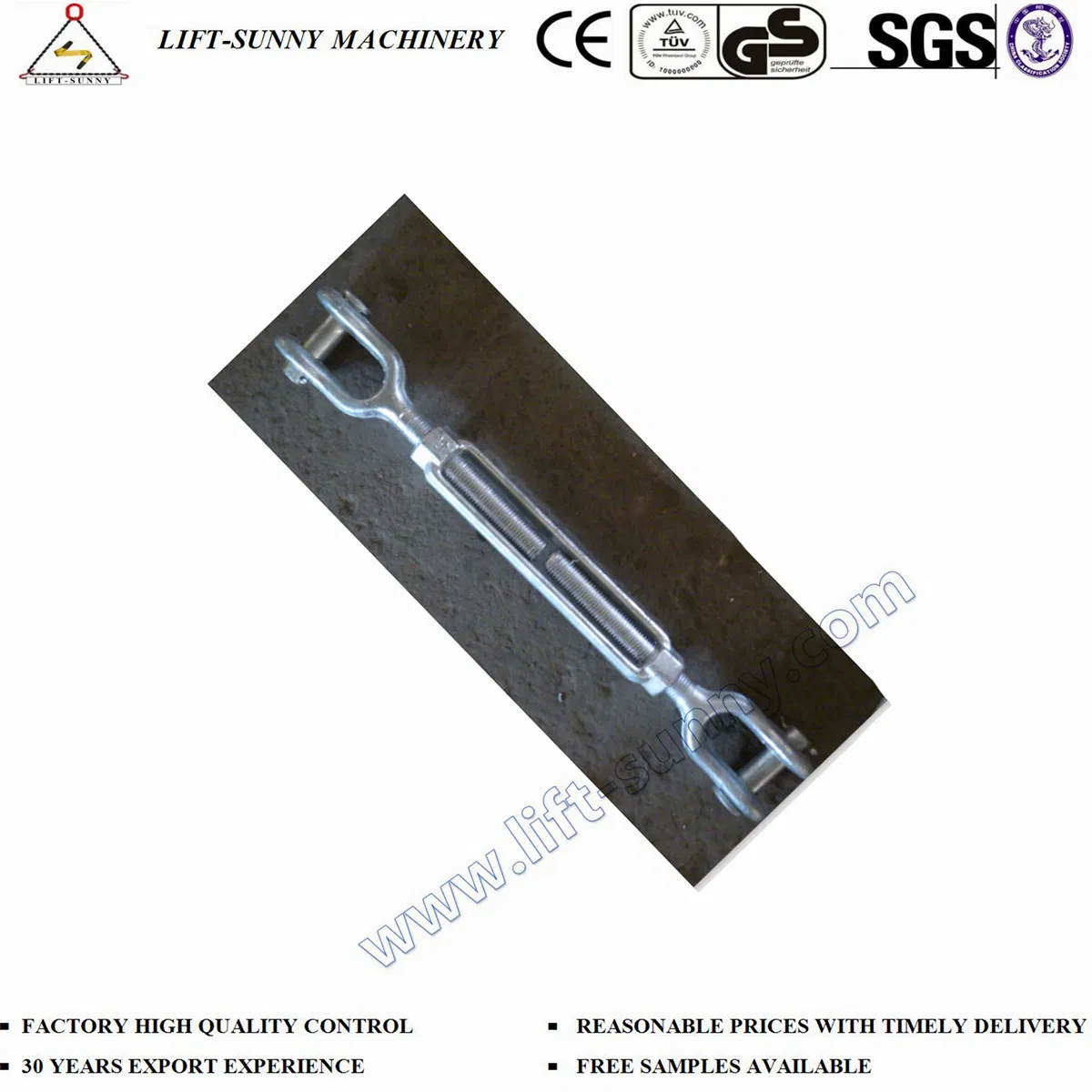 HDG 2510 Body Only U. S. Type Drop Forged Turnbuckles
