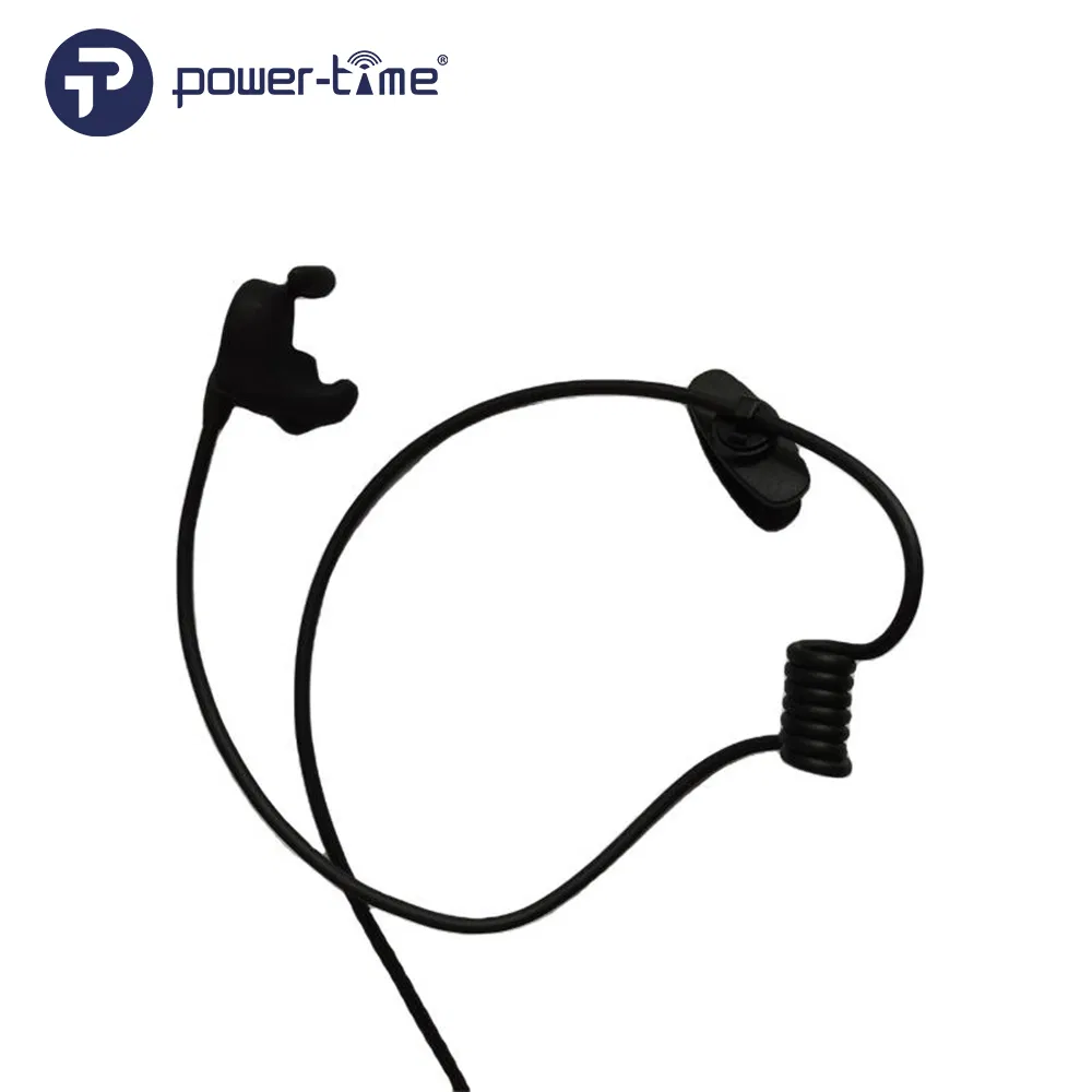 Ear Bone Conduction Headset with Big Round Ptt Button for Helmet