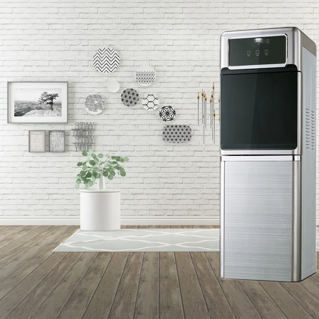 Top Loading Height Glass Door and Panel Hot and Room Temp. Water Dispenser