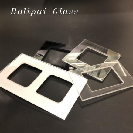 Good Quality Custom Silkscreen Ultra Clear Tempered LED Cover Glass Panel Switch Glass Panel