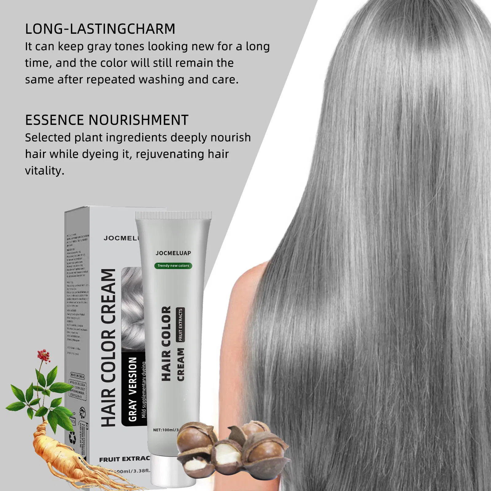 OEM Super Quality Factory Hair Color Cream Permanent Hair Dye Salon Private Label Professional Ammonia Free Hair Color Dye