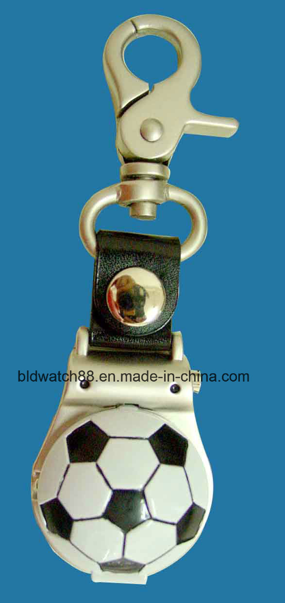 Pocket Keychain Watch Sport Carabiner Clip on Watch with Train