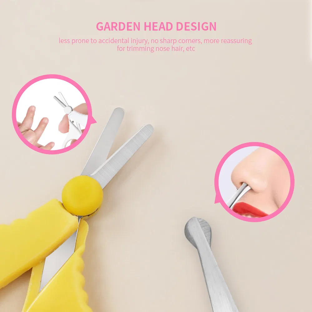 Durable Safety Sewing Baby Nail Eyebrow Barber Cutter Beauty Eyelash Nose Hair Cutting Scissors