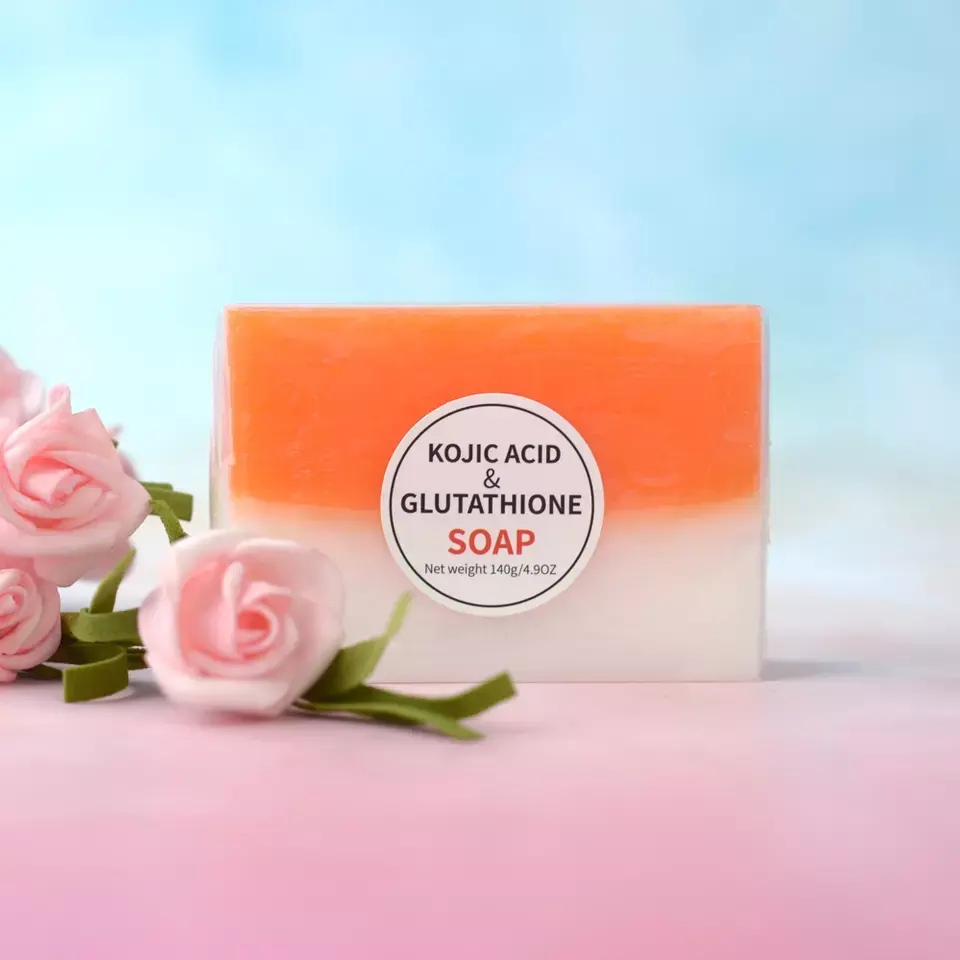 Wholesale 100% Natural Kojic Acid Hand Made Skin Whitening Acne Soap