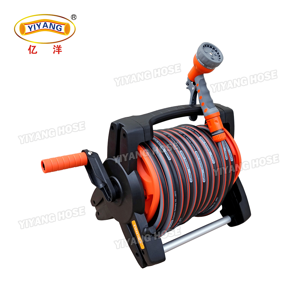 Durable 1/2" Garden Hose Reel, 15m Length, OEM Color Choices