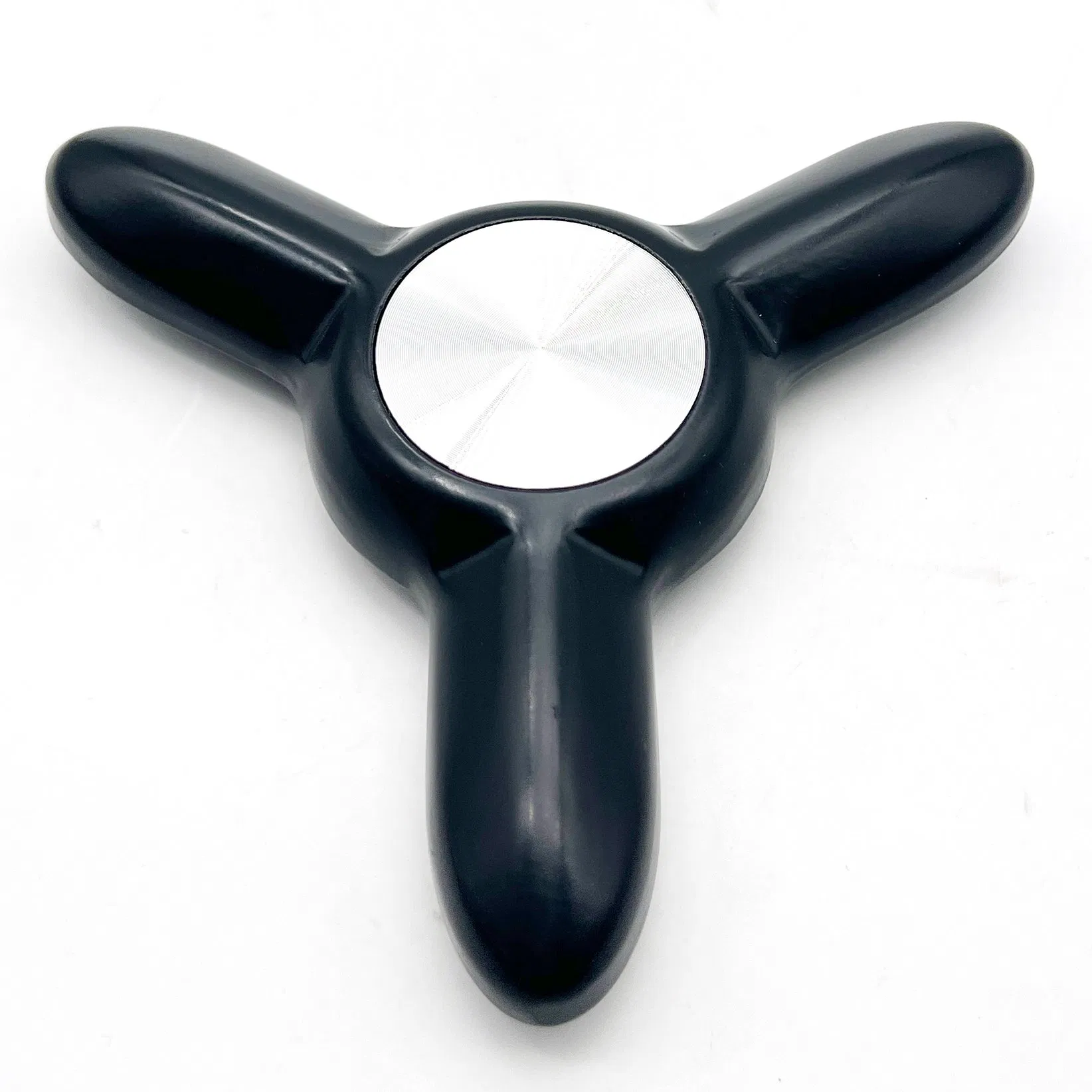 Black Color Zinc Alloy 3 Spoke Safe Handle for Door