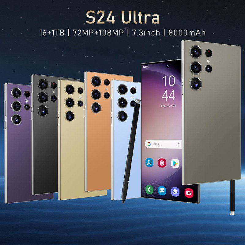 Affordable S24ultra 16GB RAM 1tb ROM 200MP Camera 5g Dual SIM Cellphone
