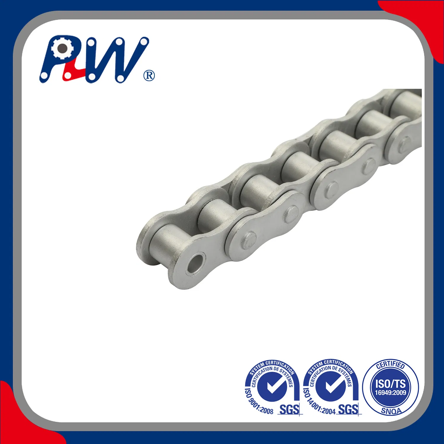 Heavy-Duty Premium Nickel-Plated Transmission Roller Chain for Machines