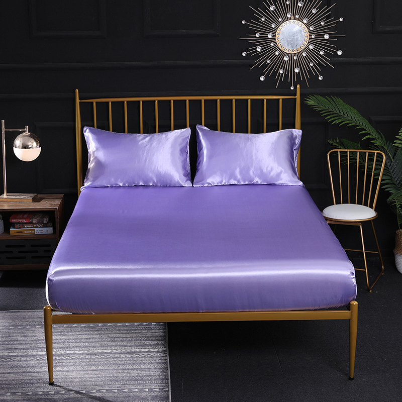 Us UK Size Simulated Silk Bedspreads Mattress Protectors Pillowcases Multicolor Available