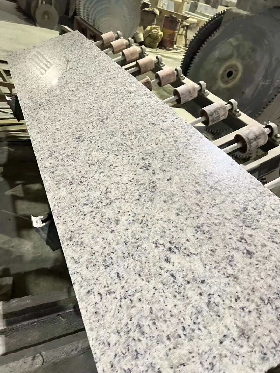 Natural Stone polished white rose granite tiles for interiors/exterior/outdoor floor/wall decoration/cladding