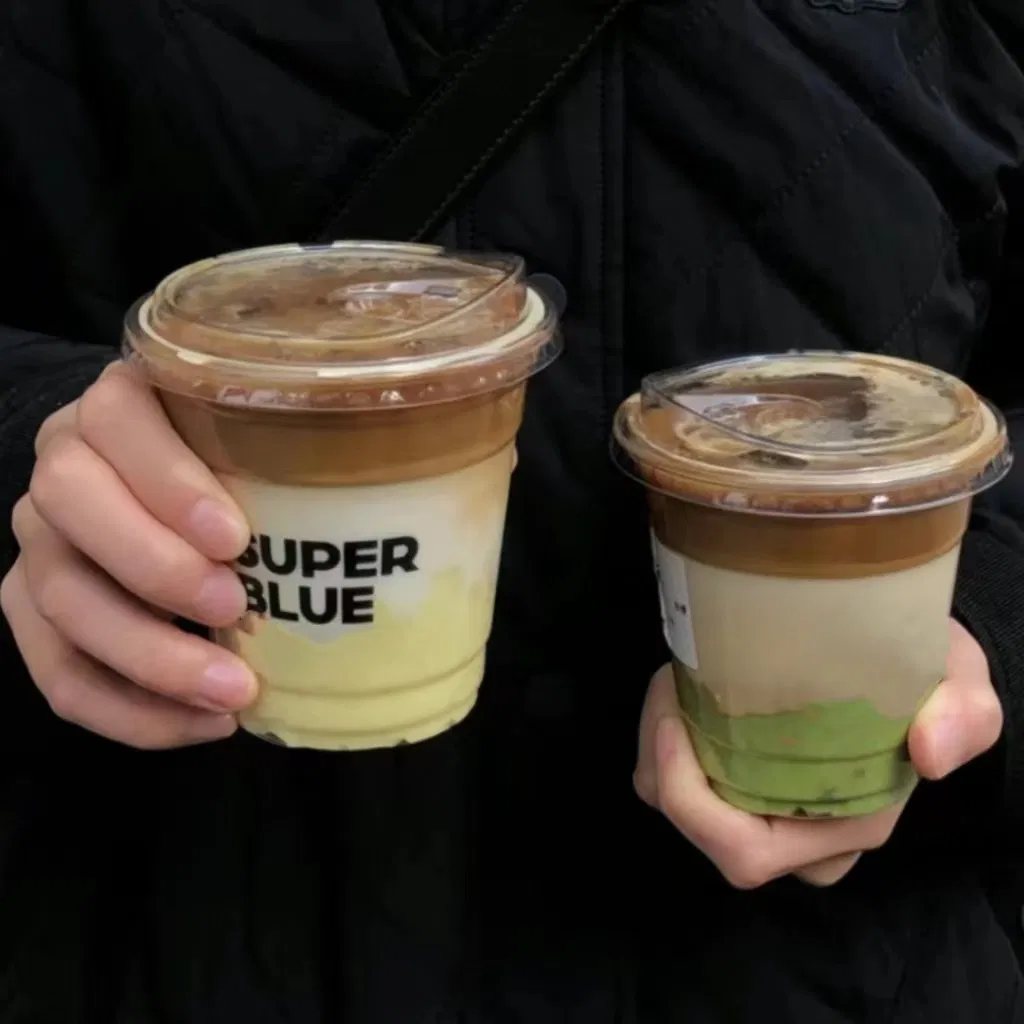 8oz 16oz 32 Oz Bubble Milek Tea Juice Custom Logo Print Pet PLA for Cold Drink with Lid Clear Coffee Disposable Plastic Cup