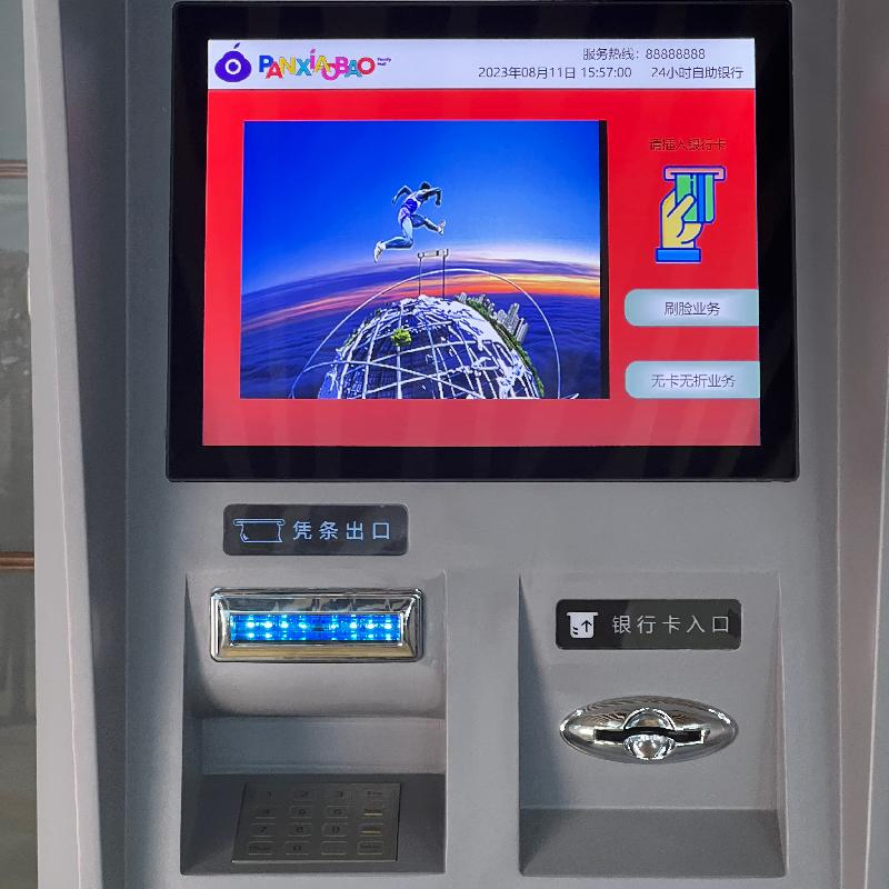 Automatic High Speed Metal Cash Dispenser ATM Kiosks Self Service Cash Withdraw Machine for Banking