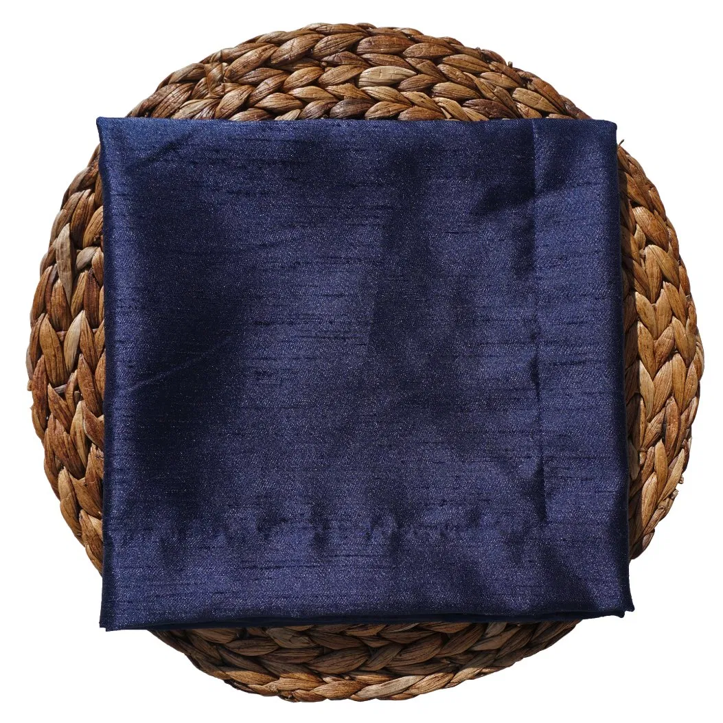 Navy Luxurious Slub Satin Fabric Collection for Table Satin Napkins
