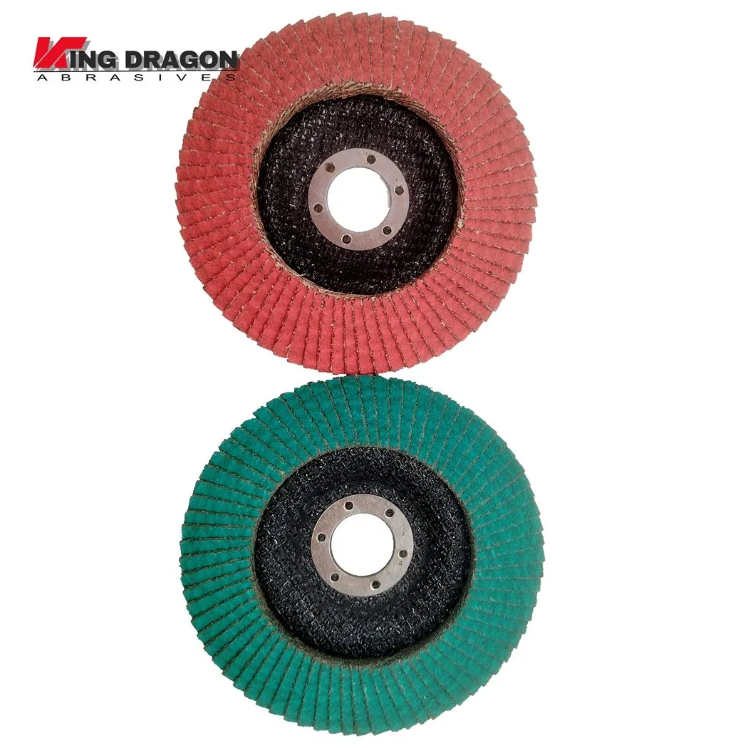 Zirconia/Aluminium Oxide Abrasive Flap Grinding Wheel Disc for Metal Tube Brown Flap Disc for Stainless Steel Abrasive