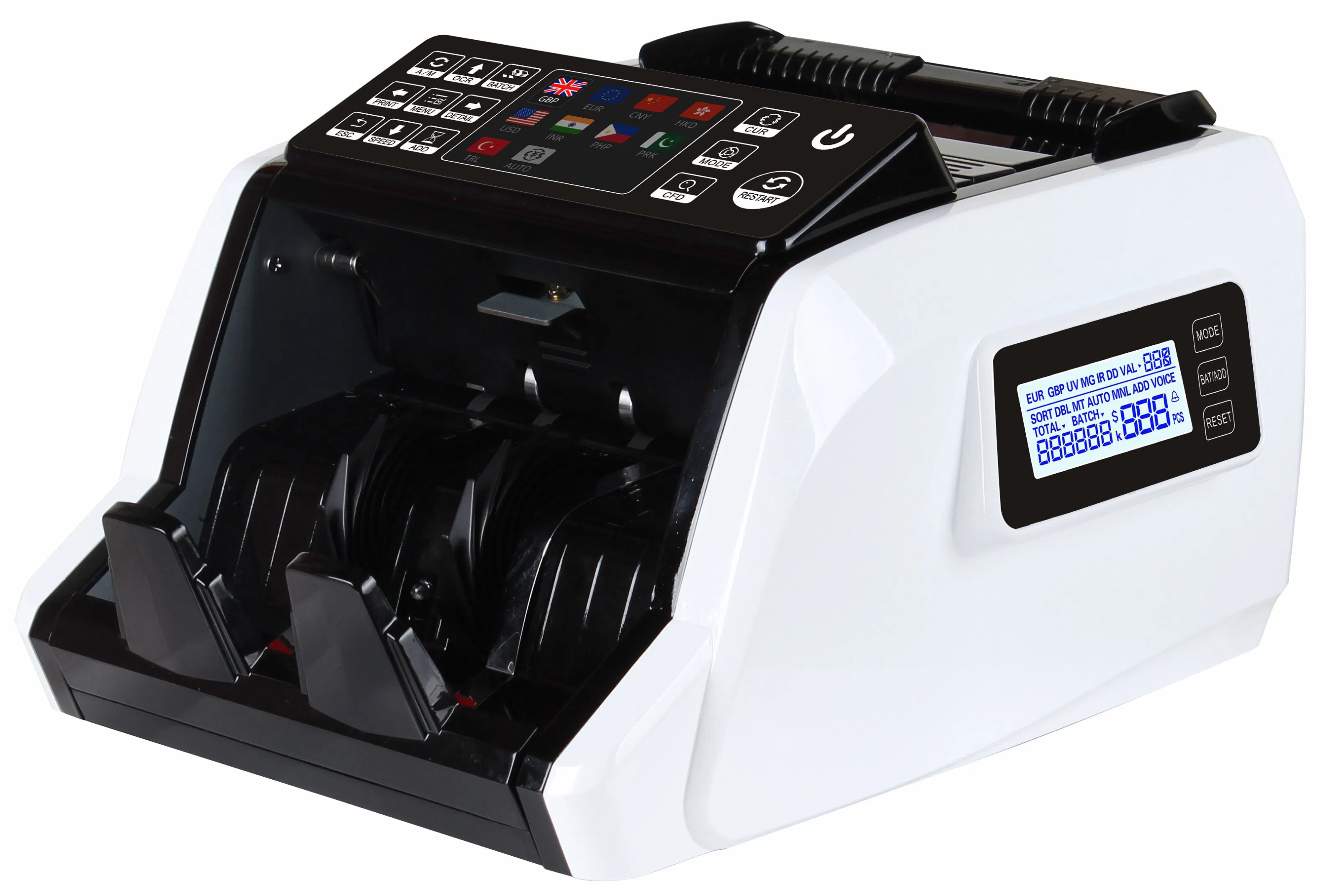 Al-910 Cis Multi Currency Automatic Bill Counting Machine Money Mix Value Note Cash Counting Machine Bill Counter