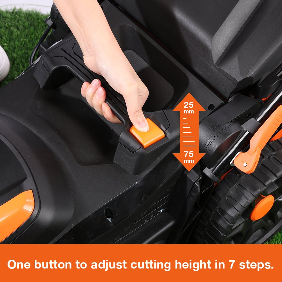 Yard Force 40V Brushless Cordless Lawn Mower for Small Gardens