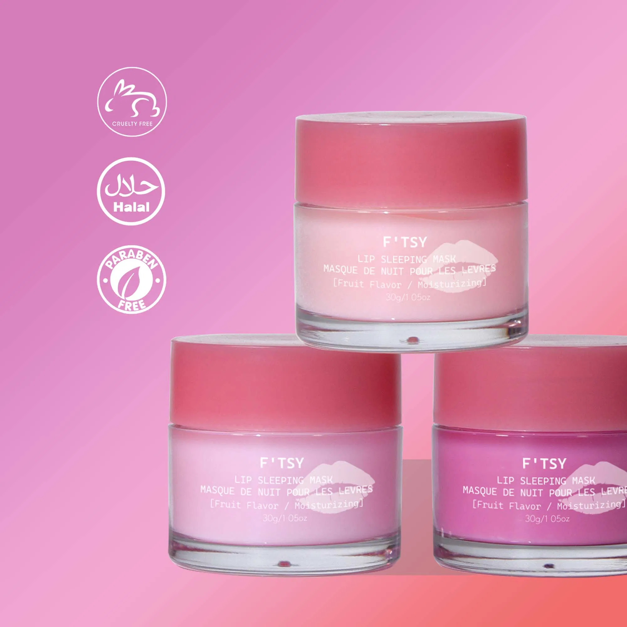 Private Label Nourish & Hydrate with Vitamin C Antioxidants Lip Sleeping Mask Lip Maskes Kit