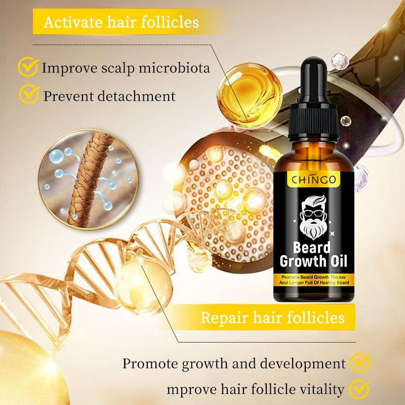Nourishing Moisturizing Smoothing Natural Beard Growth Oil Anti Loss