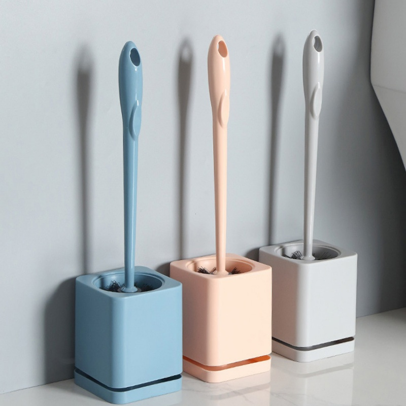 Держатель для ершика с щеткой, настенный, пластиковый