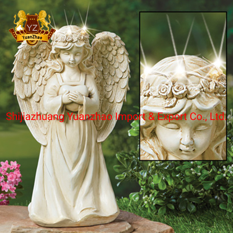 Memorial Hand Carved Stone Graveyard Ornament Granite Headstone Monument Marble Praying Angel Statue Tombstone
