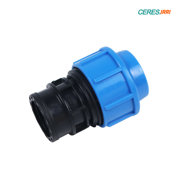 Blue PP Hose Joint Tube Quick Connector for Garden and Agriculture Irrigation System