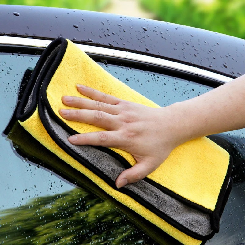 Coral Fleece Car Wash Towels Water Absorption Cleaning Cloth for Car Cleaning Kitchen Dish Rags Quick Dry 400/500/600/800GSM Microfiber Cleaning Cloth