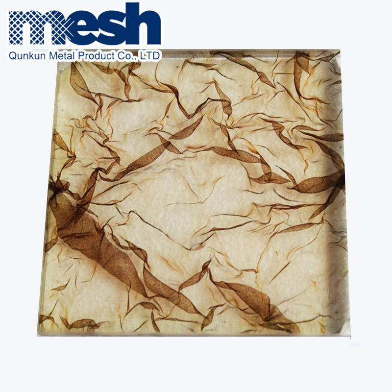 Copper Glass Laminated Mesh Decoration Metal Wire