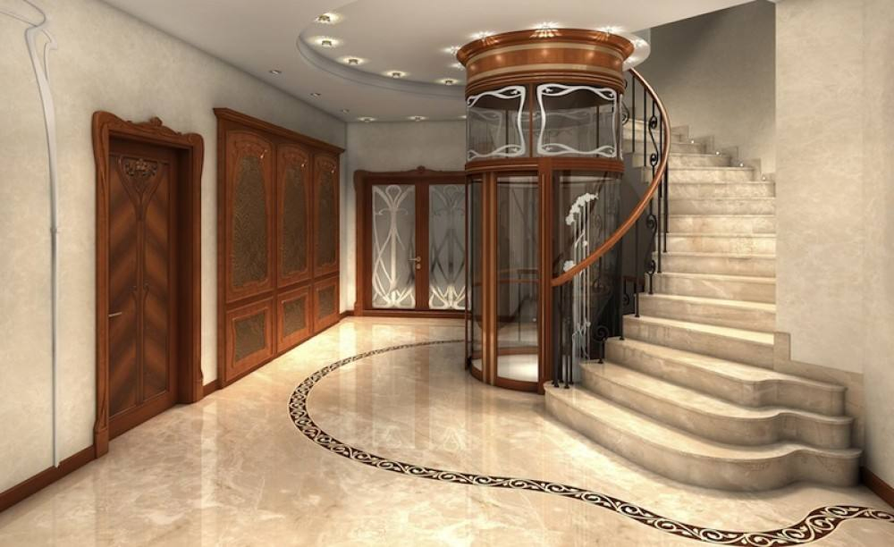 China Marble Stair Tile Modern Exterior Indoor Straight Spiral Yellow Marble Staircase Tiles Design Stairs Marble