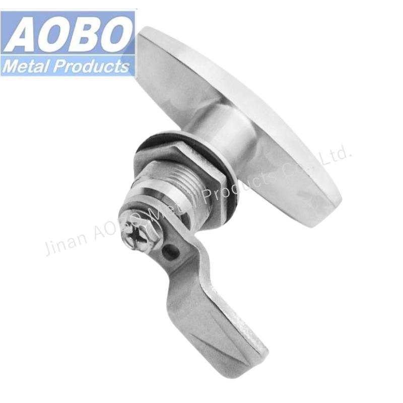 Aobo Non-Locking Stainless Steel 316 Cam Lock IP65 Electrical Cabinet Panels T-Handle Lock