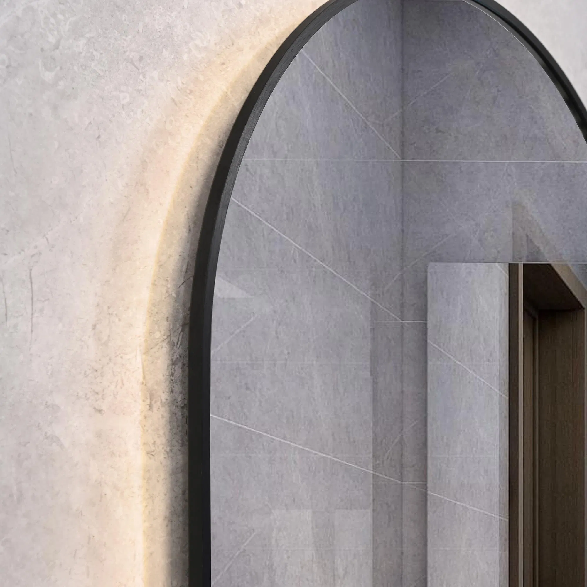 Home Decor Furniture Bathroom LED Mirror Ultra-Slim Modern Intelligent Backlit Makeup Smart Mirror with Anti Fog