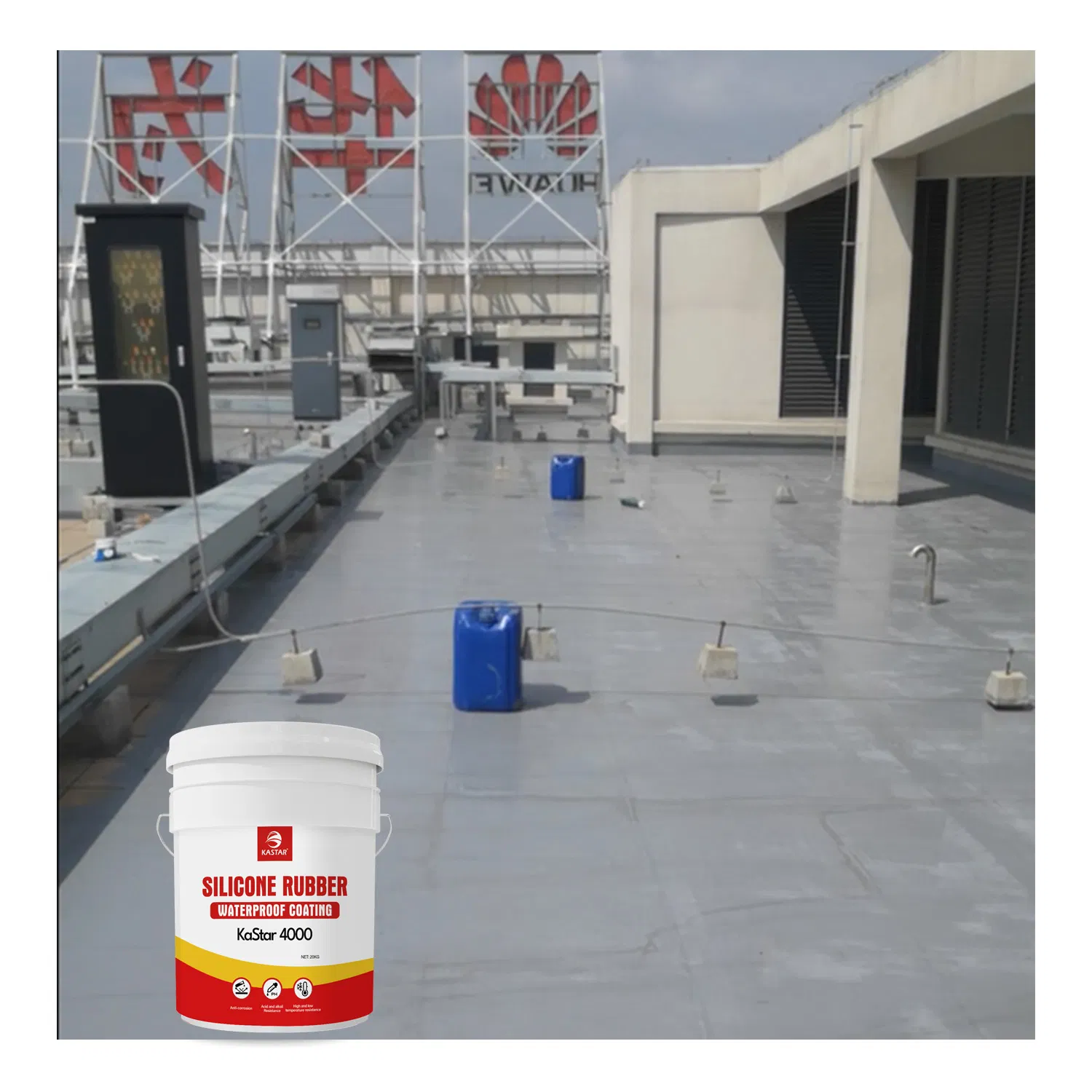 Self Leveling Roof Sealant KASTAR 4000 Silicone Waterproof Coating