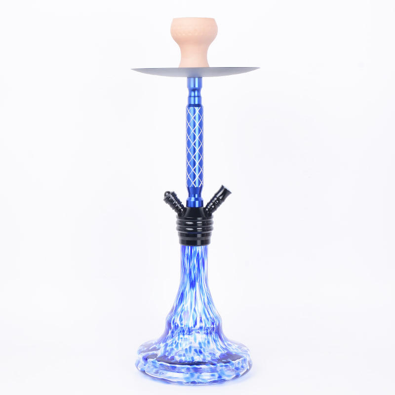 Hookah Factory Double Pipe Hookah Aluminum Set Bar Medium Size Shisha