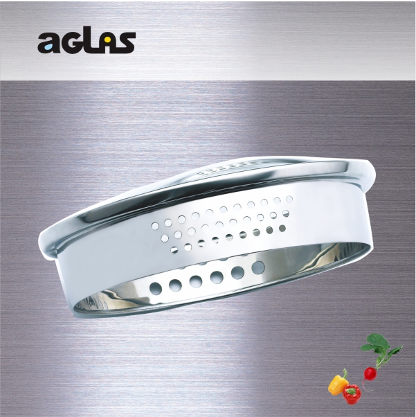 Finest Kitchenware Tempered Glass Colander Lid for Straining and Cooking Kitchenware