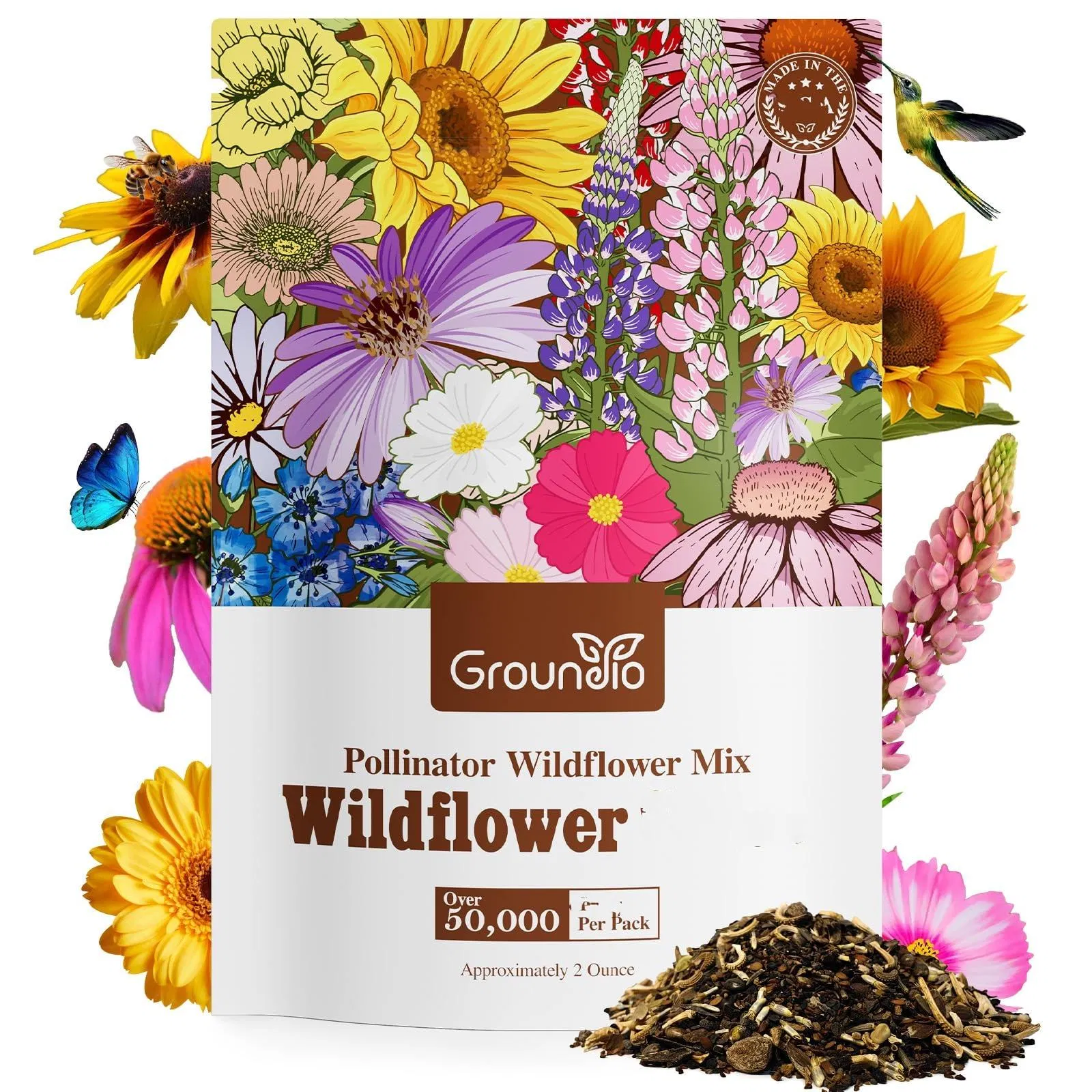 Wild Flower Garden Seed Mix Packet Kit