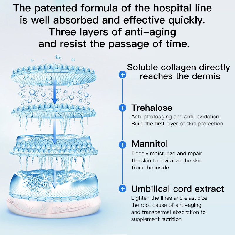 Asian Skin Regenerative Repair Anti-Aging Umbilical Cord Extract Freeze-Dried Powder