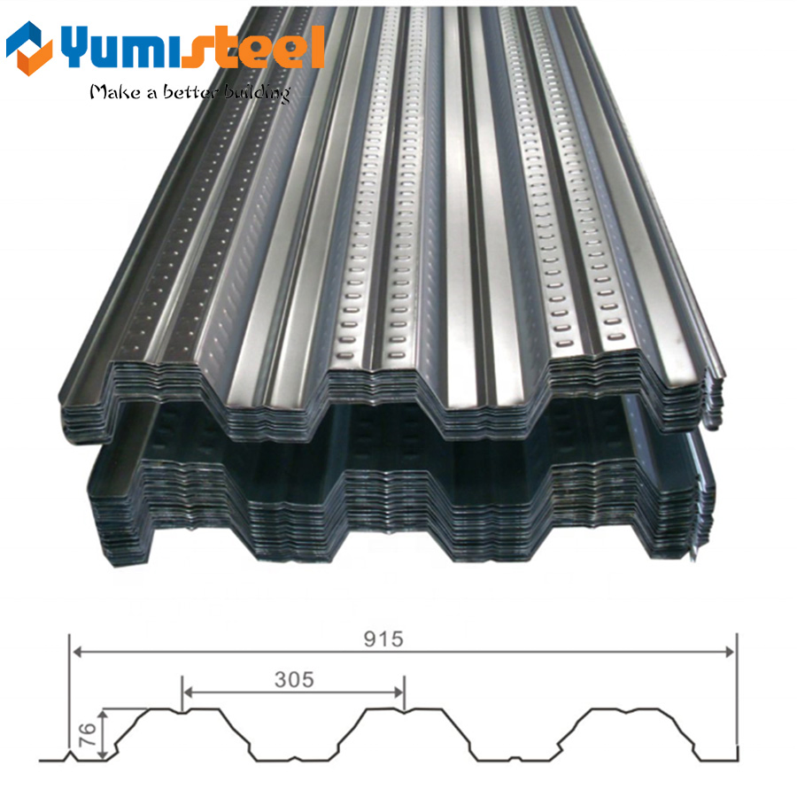 Building Materials Composite Opened Floor Decking Sheet for Sale