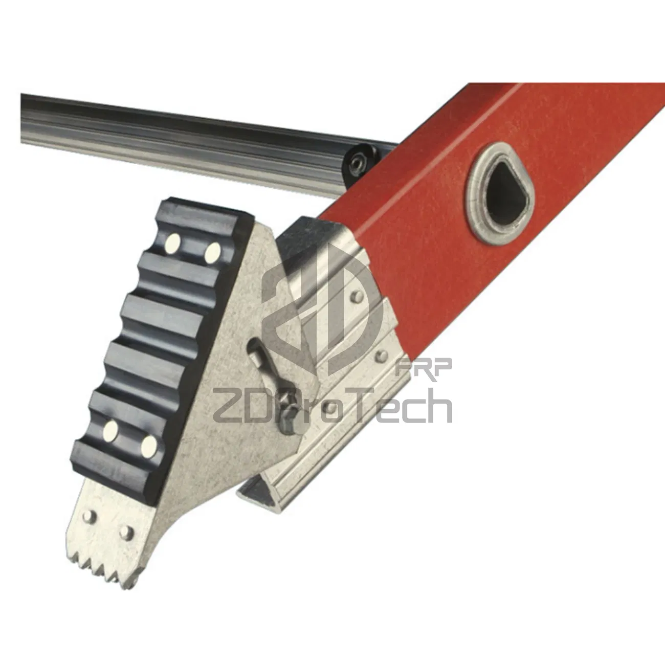 20FT Aluminum Step Fiber Glass R Rung Straight Ladder with Extension Fiberglass