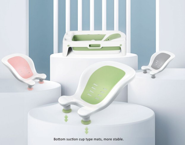 Cheap Wholesale Portable Plastic Bathtub Collapsible Modern Baby Bath Tub with Thermometer