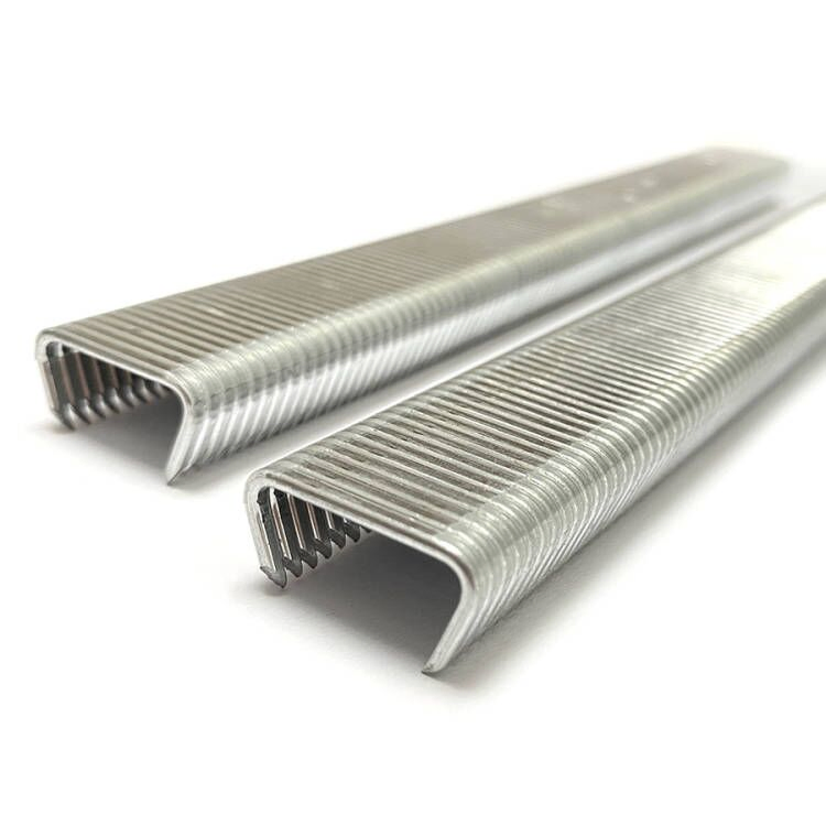 Hr-22 15 Gauge 3/4'' Crown Galvanized D-Rings Hog Ring Staples